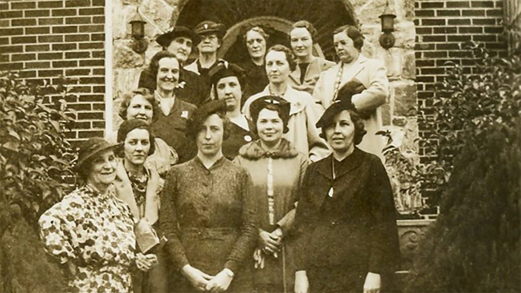 Vintage photo of a United Methodist Women's (UMW) circle of Peachtree Road United Methodist Church.