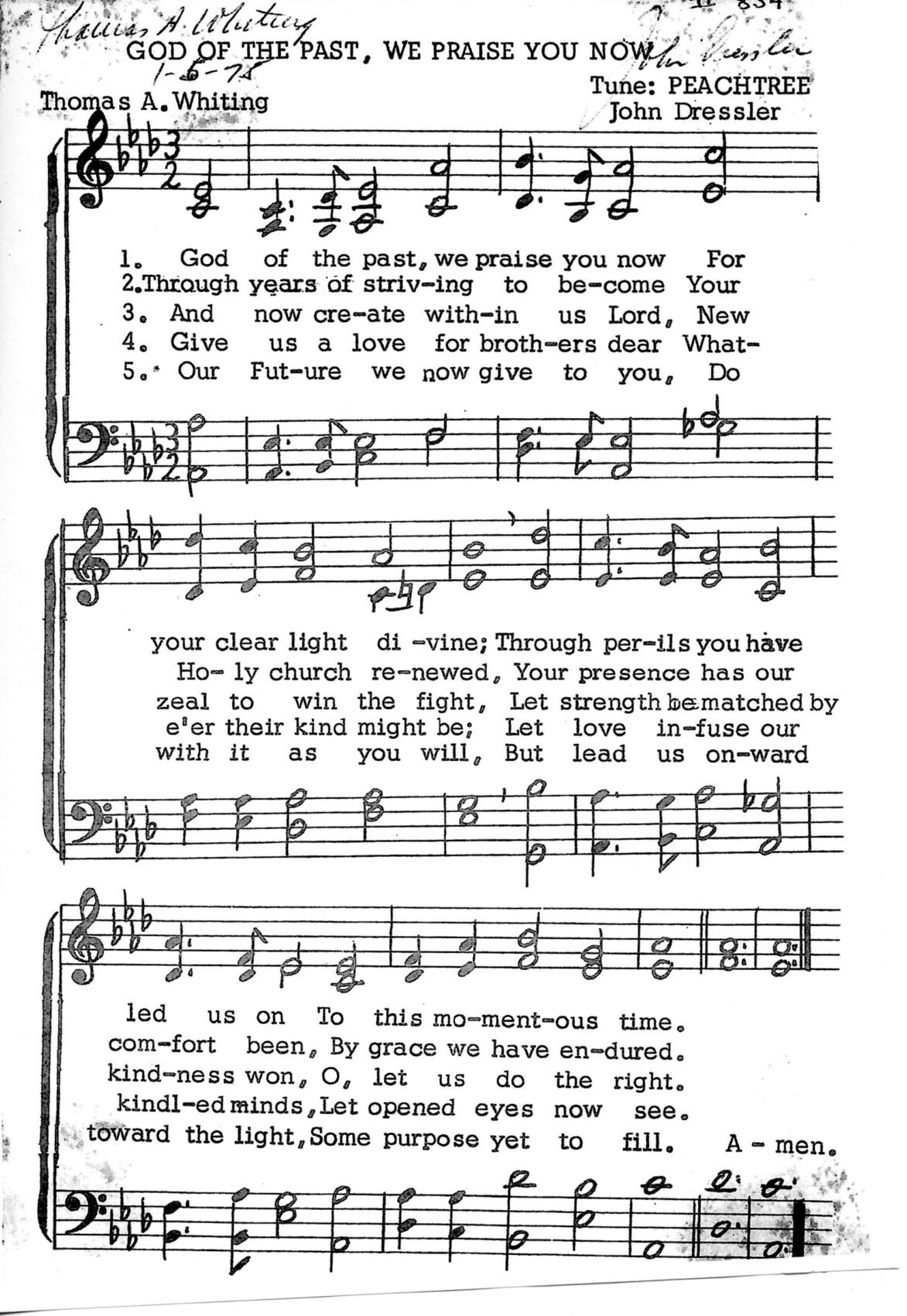 Peachtree Road United Methodist Church History 1953-1978: 50th Anniversary Anthem
