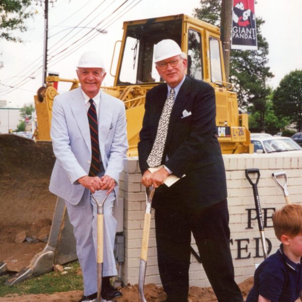 Burt Bridges and Merritt Bond breaking ground