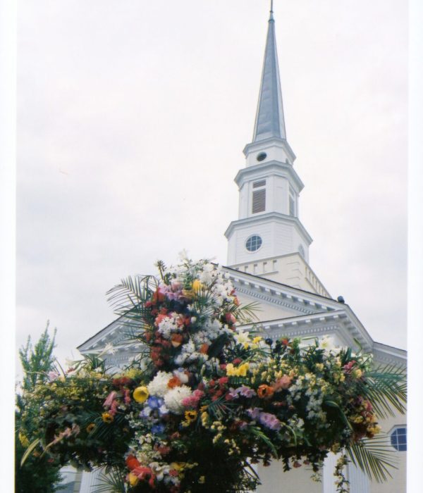 PRUMC Steeple at Easter